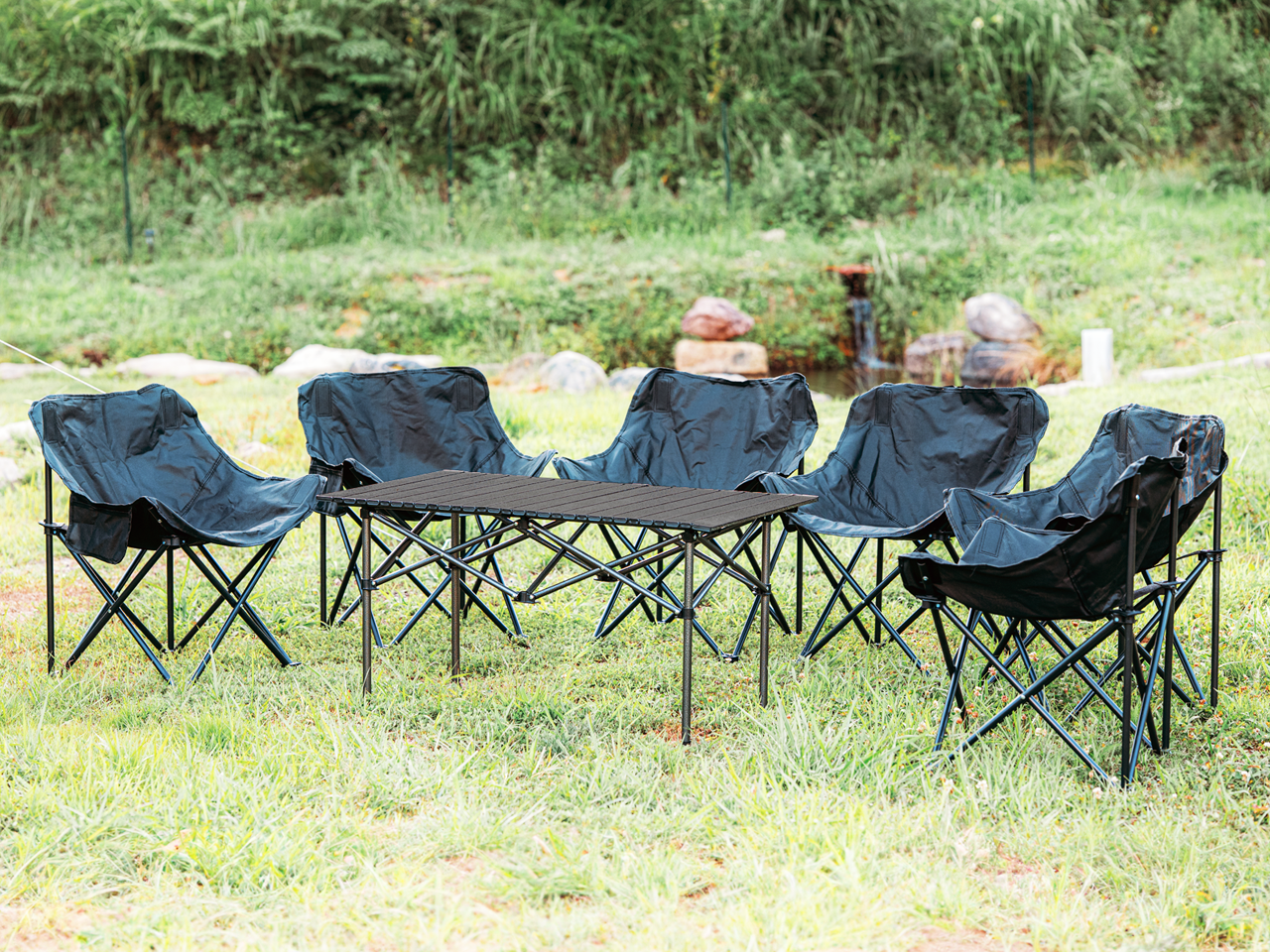 アウトドアテーブル＆チェア　７点セット